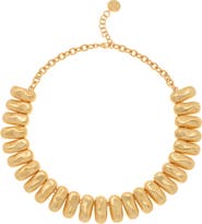 Reiss Tia Tumbled Metal Collar Necklace