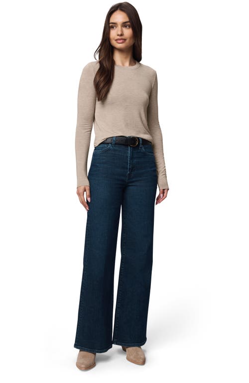 Splendid Long Sleeve Crewneck T-shirt In Brown