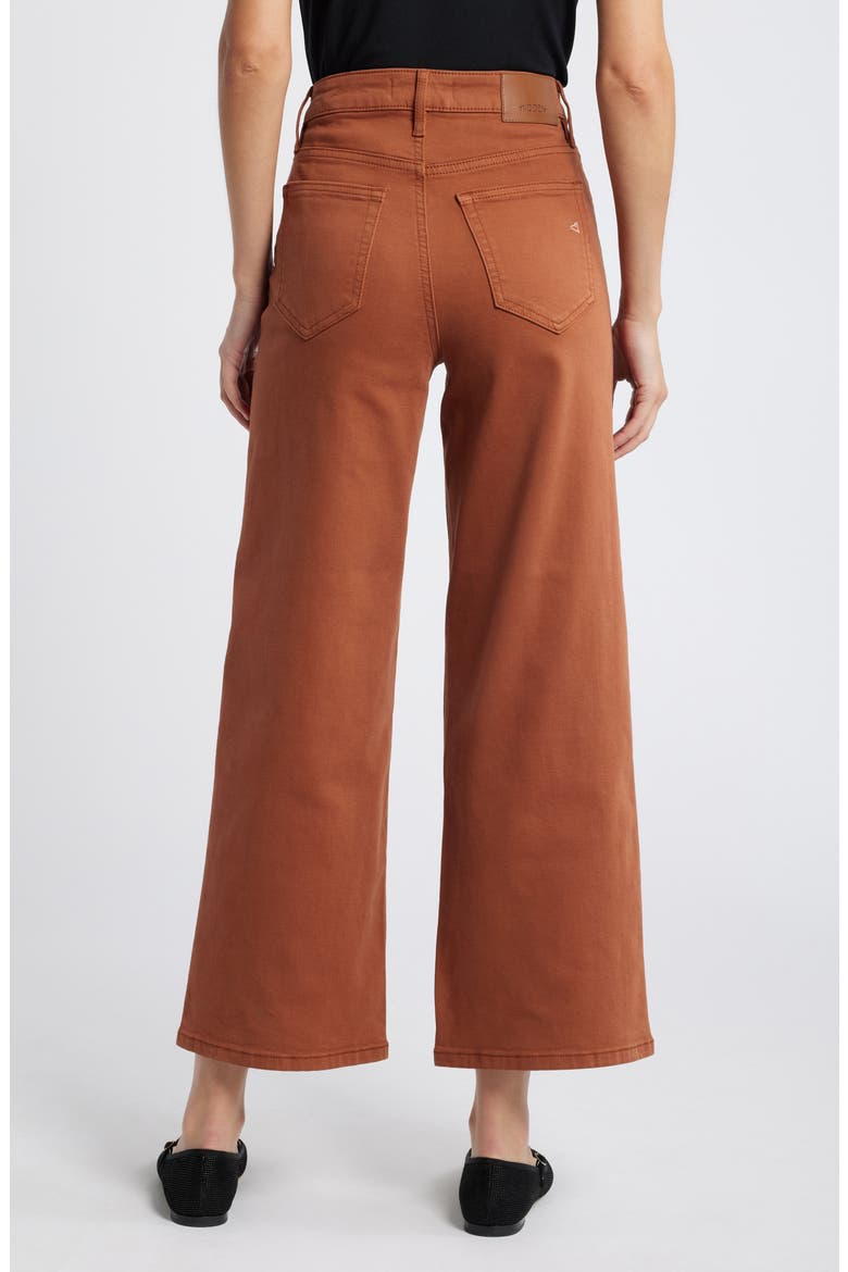 High Waist Wide Leg Jeans, Alternate, color, RUST