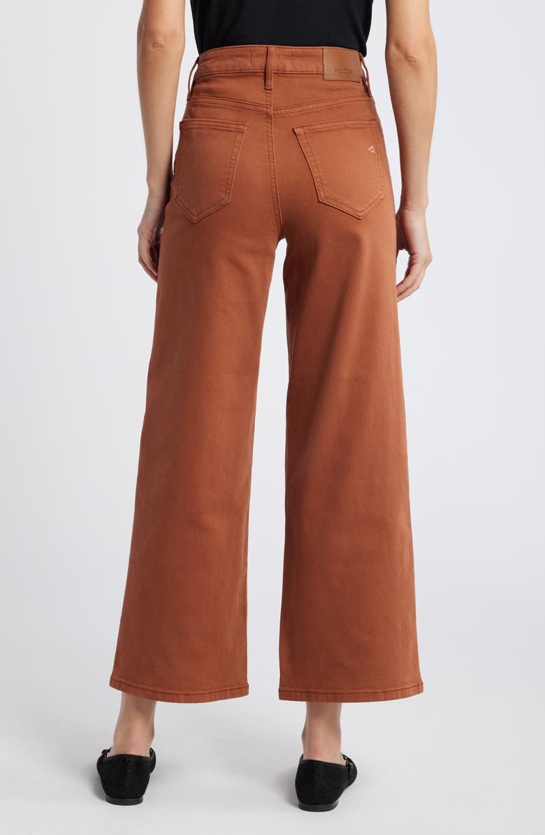 HIDDEN JEANS High Waist Wide Leg Jeans, Alternate, color, Rust