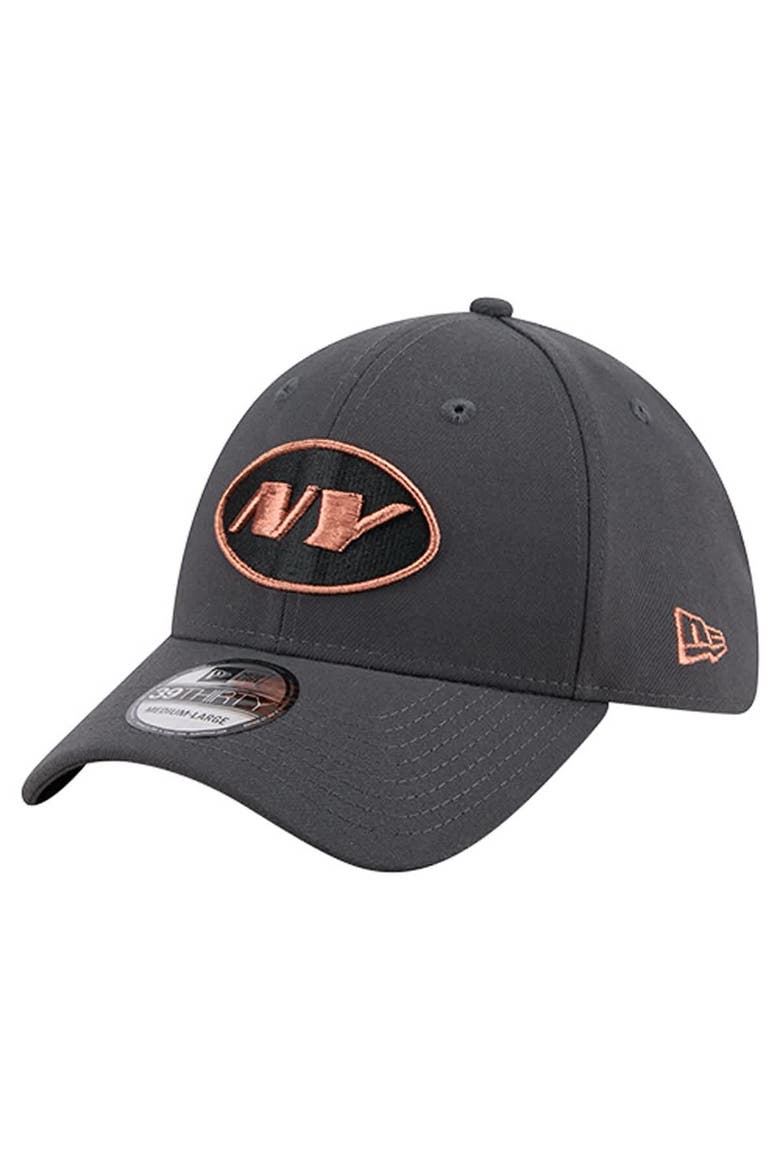 Men's New Era  Gray New York Jets Empire 39THIRTY Flex Hat, Main, color, Gray