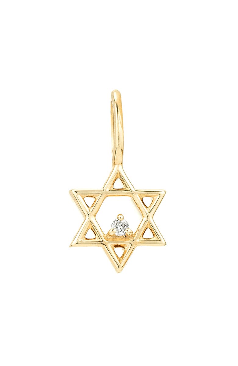 Adina Reyter Diamond Star of David Pendant, Main, color, 9K Yellow Gold