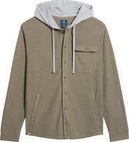 johnnie-O Jersey Hooded Shirt Jacket