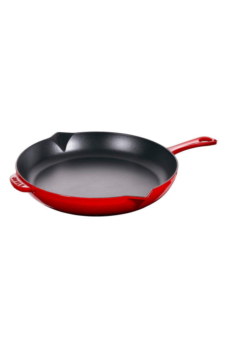 Staub 10" Enameled Cast Iron Fry Pan, Main, color, 