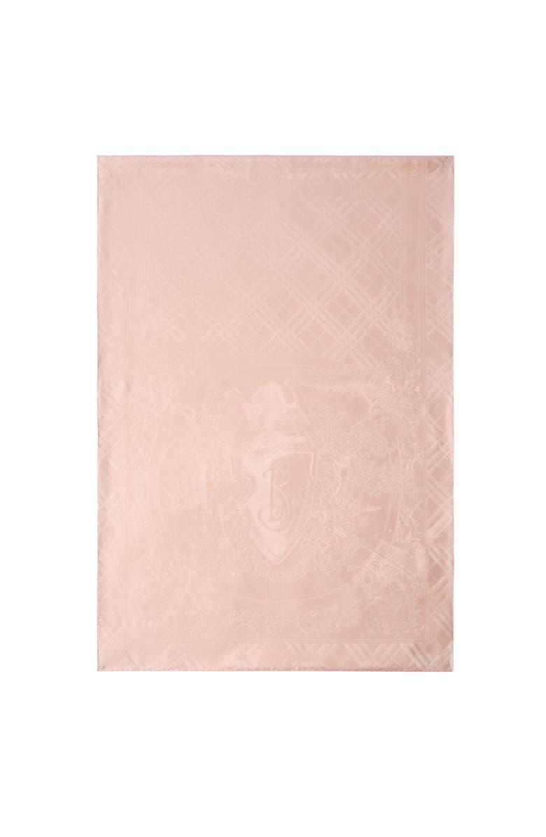 Burberry Floral Crest Silk Scarf, Main, color, Compact Pink