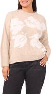 Vince Camuto Floral Jacquard Sweater