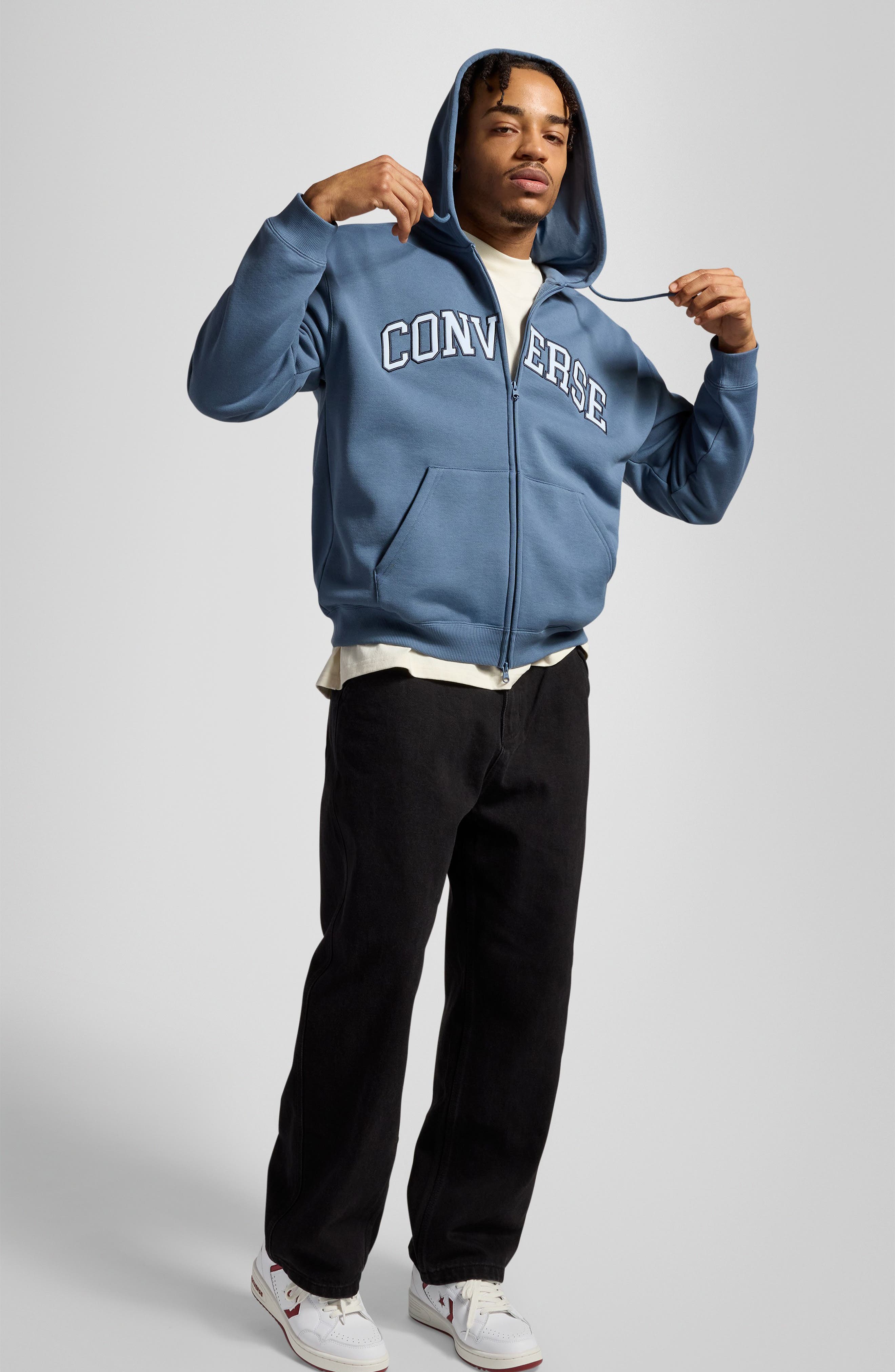 Converse Weapon Oxford Sneaker, Alternate, color, White/ White/ Park Red