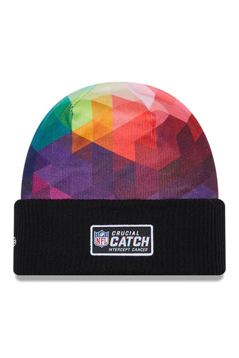 Men's New Era  Black Arizona Cardinals 2023 NFL Crucial Catch Cuffed Knit Hat, Alternate, color, Black