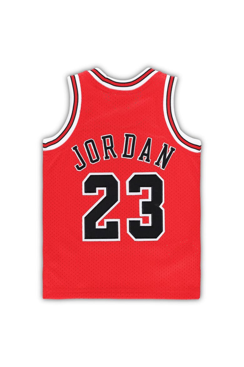Infant Mitchell & Ness Michael Jordan Red Chicago Bulls 1985/86 Hardwood Classics Authentic Jersey, Alternate, color, Red