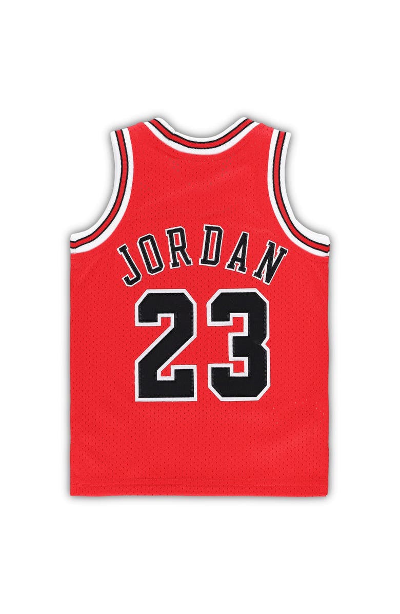 Mitchell & Ness Infant Mitchell & Ness Michael Jordan Red Chicago Bulls 1985/86 Hardwood Classics Authentic Jersey, Alternate, color, Red