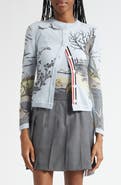 Thom Browne Seasonal Print Cashmere Cardigan