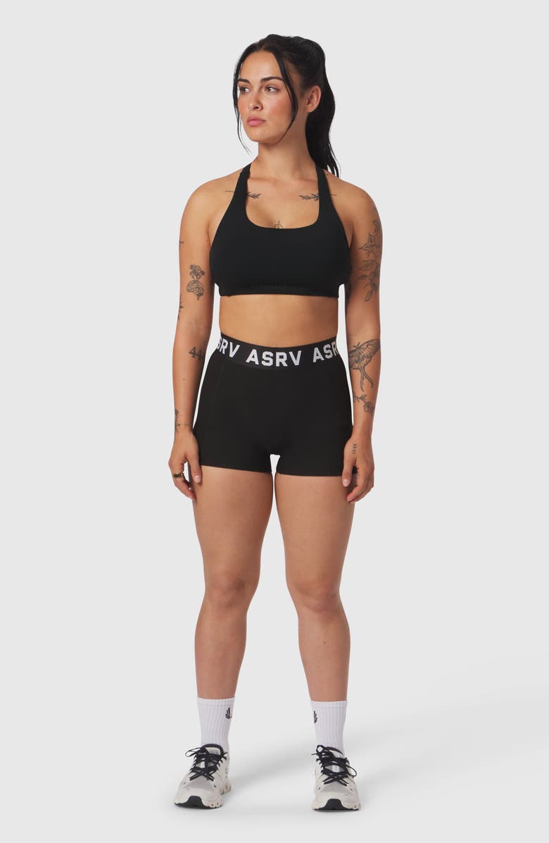 ASRV Lycra Hybrid Sports Bra, Alternate, color, Black