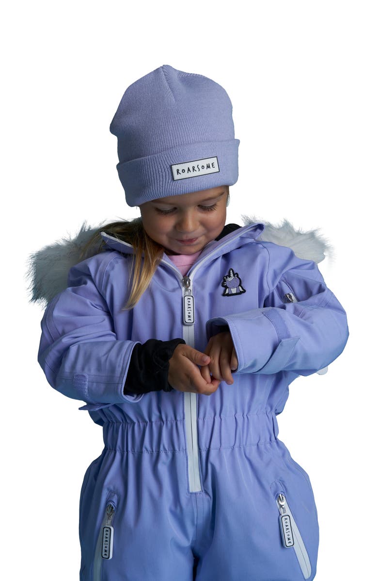 Roarsome Sparkle the Unicorn Ski Suit, Alternate, color, Lilac
