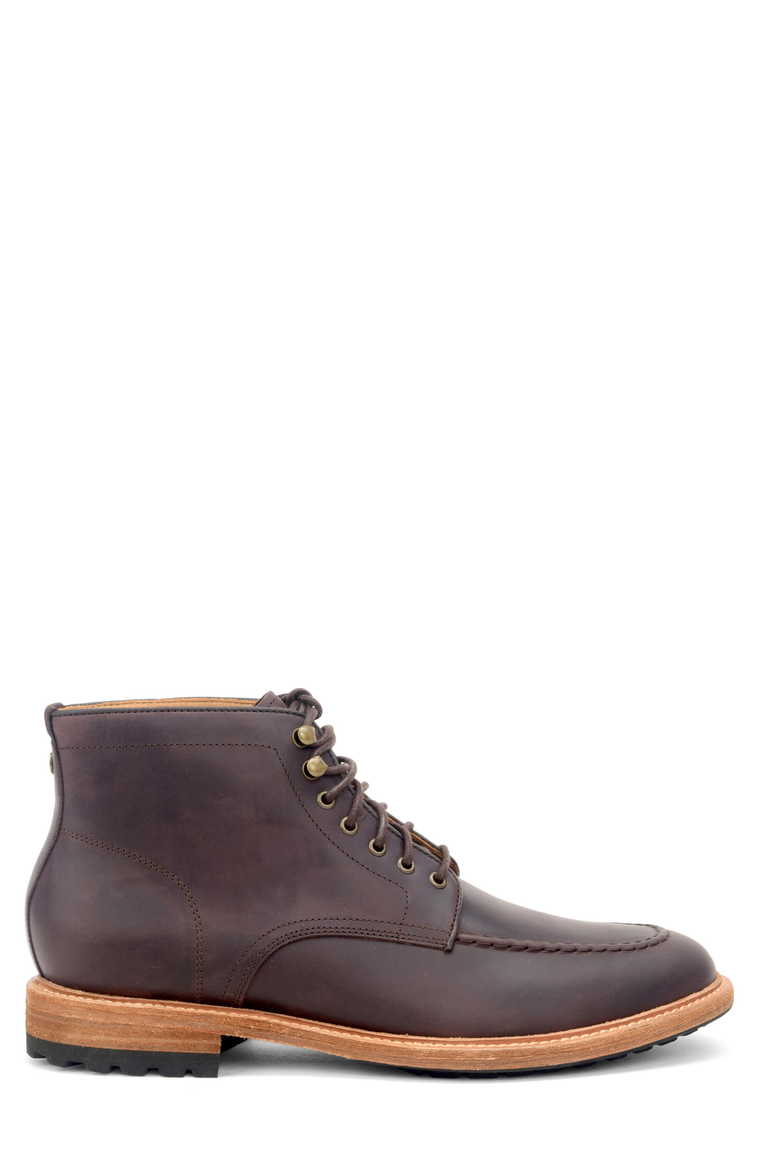 Warfield & Grand Trench Lace-Up Boot, Alternate, color, Dark Brown