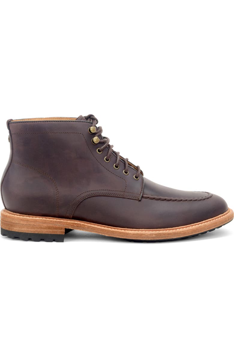 Warfield & Grand Trench Lace-Up Boot, Alternate, color, Dark Brown