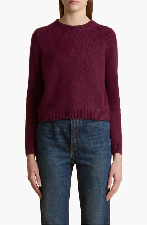 Shop Khaite Leta Cashmere Sweater In Eggplant