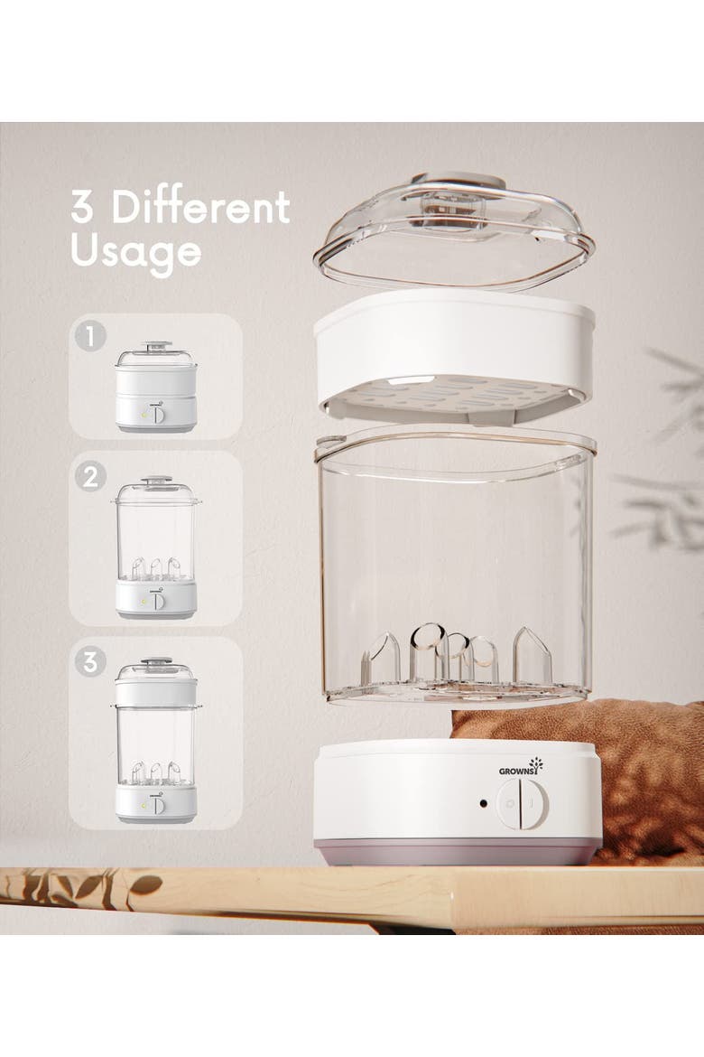 Bottle Sterilizer, Alternate, color, White