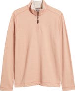 Johnston & Murphy Icon Reversible Cotton Blend Quarter Zip Pullover