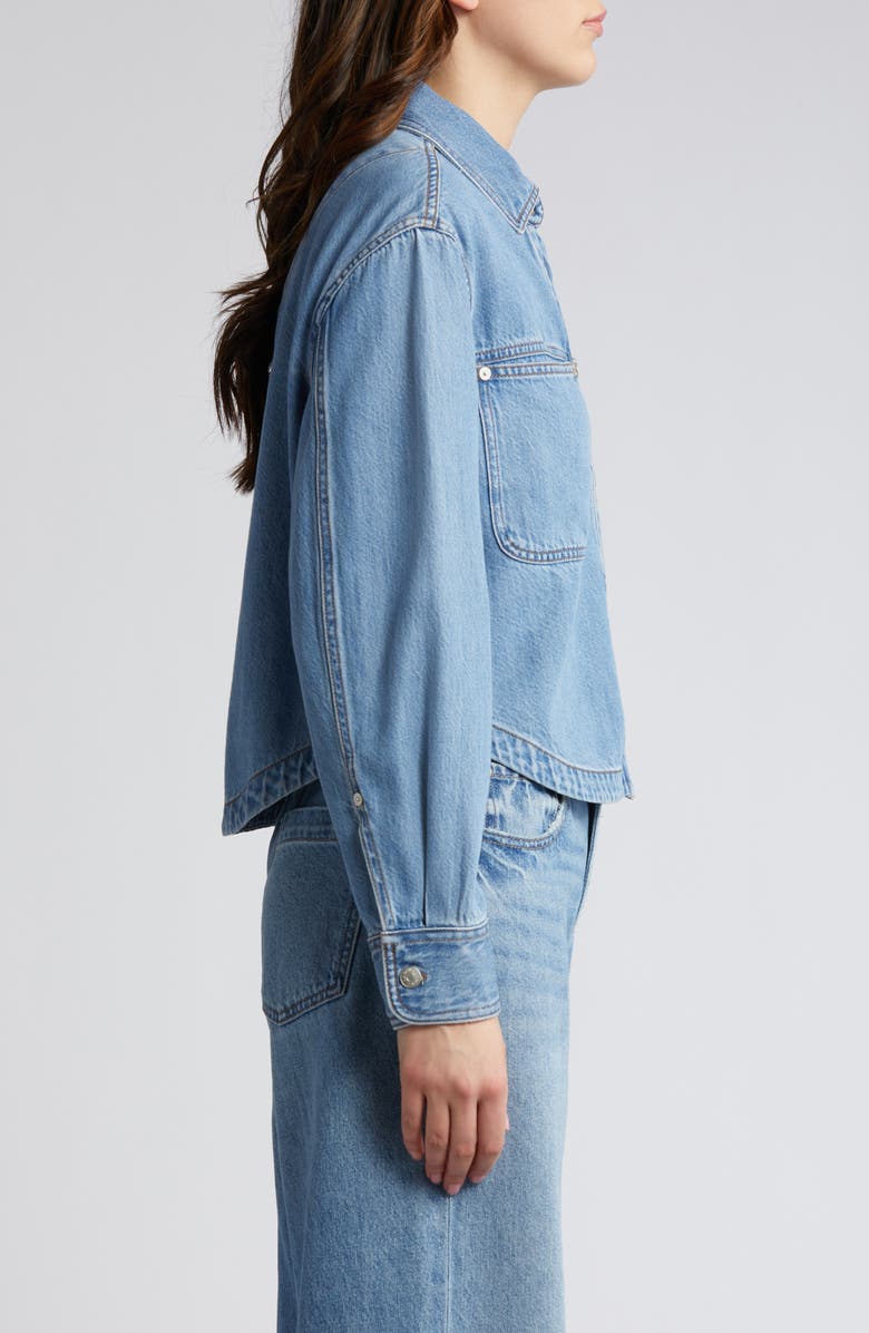 Madewell Denim Crop Shirt, Alternate, color, 