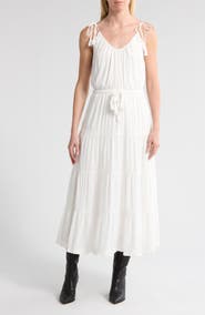 PAIGE Wellsley Tie Strap Tiered Sundress