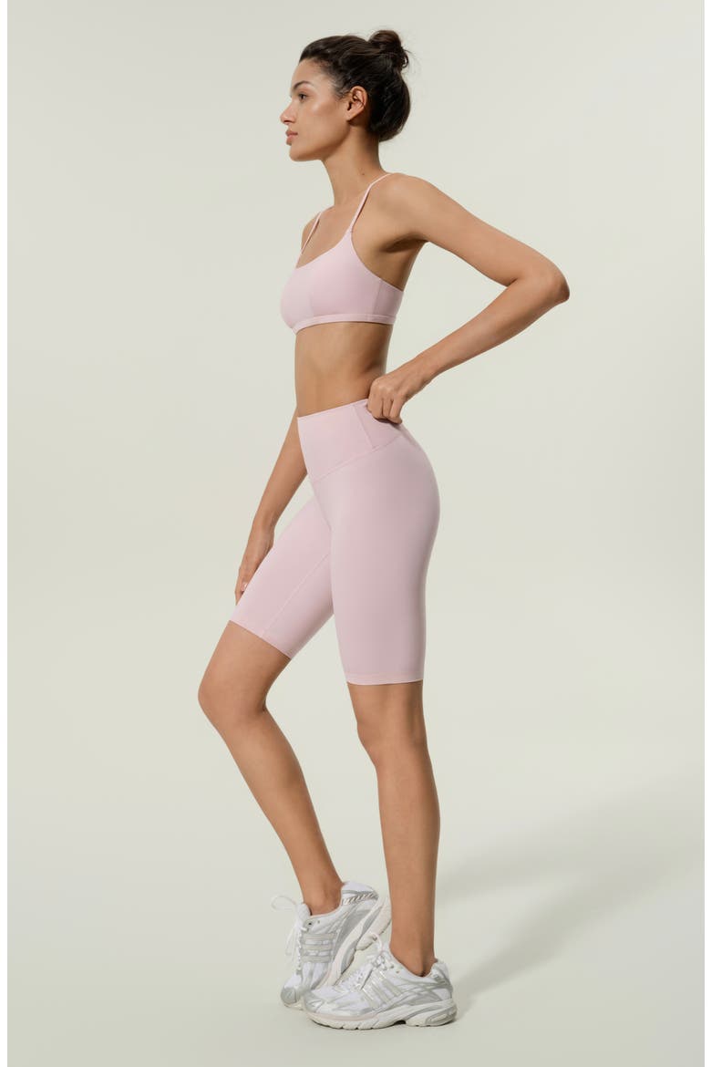 Women's Silk Contour Second Skin Biker Shorts, Alternate, color, Pink Haze