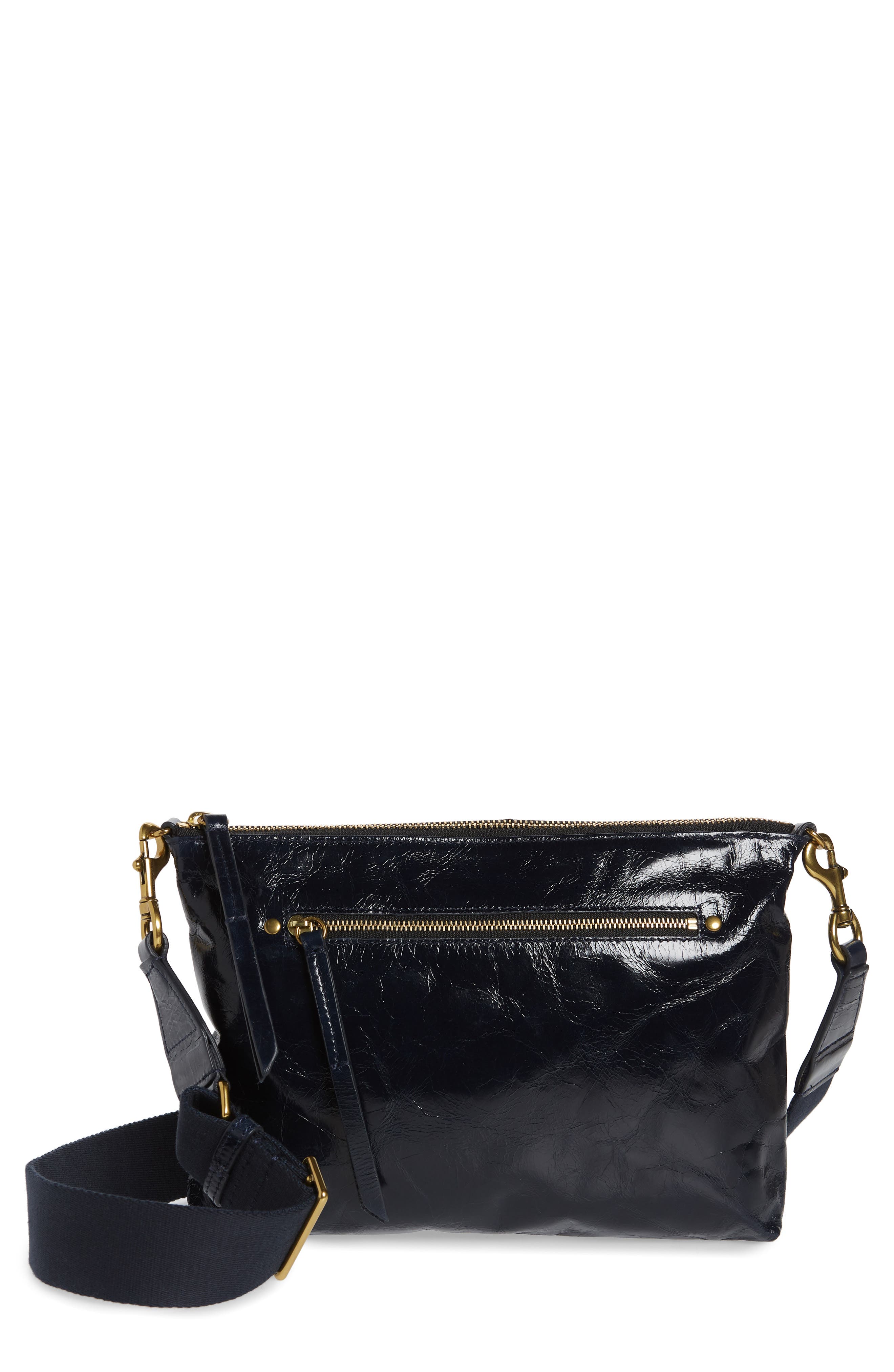 Nessah Leather Crossbody Bag, Main, color, MIDNIGHT