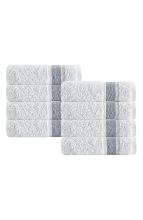 Set of 8 Turkish Cotton Wash Cloths