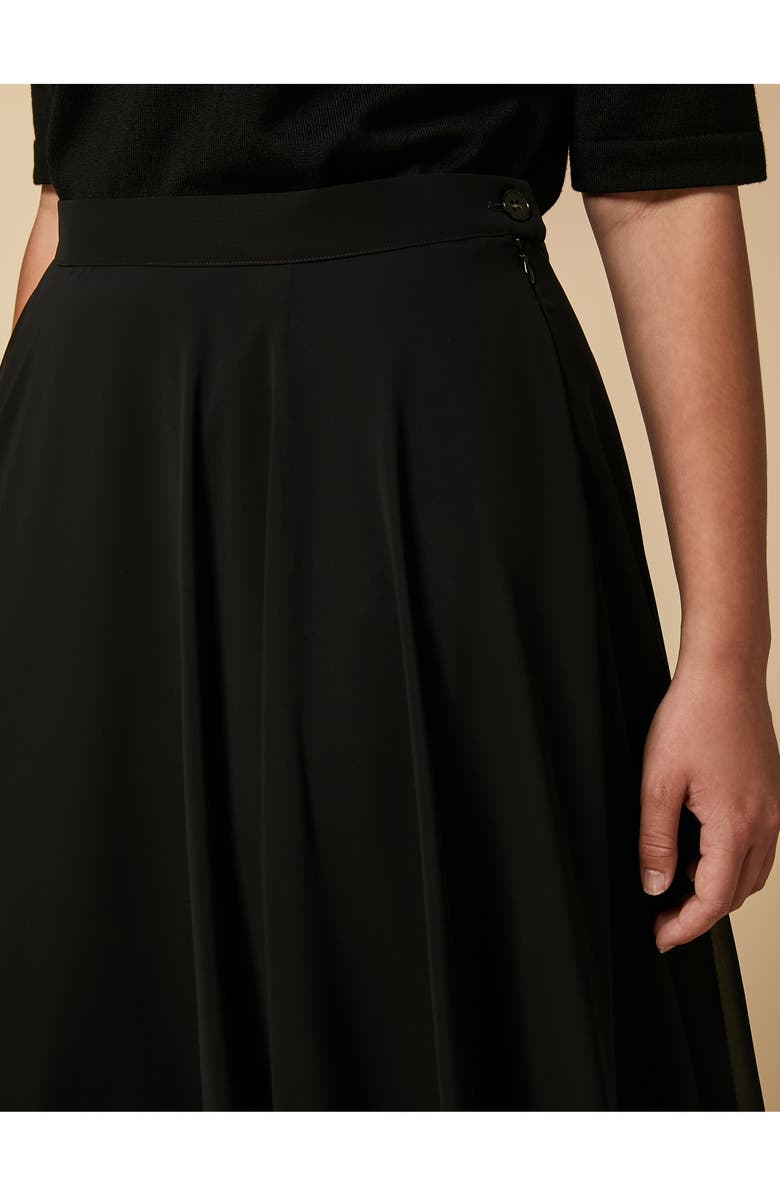Marina Rinaldi Georgette Crepe Skirt, Alternate, color,