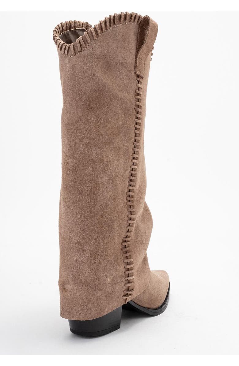 Forever
Always Shoes Clementina Leather Western Boot, Alternate, color, Cognac Suede Leather