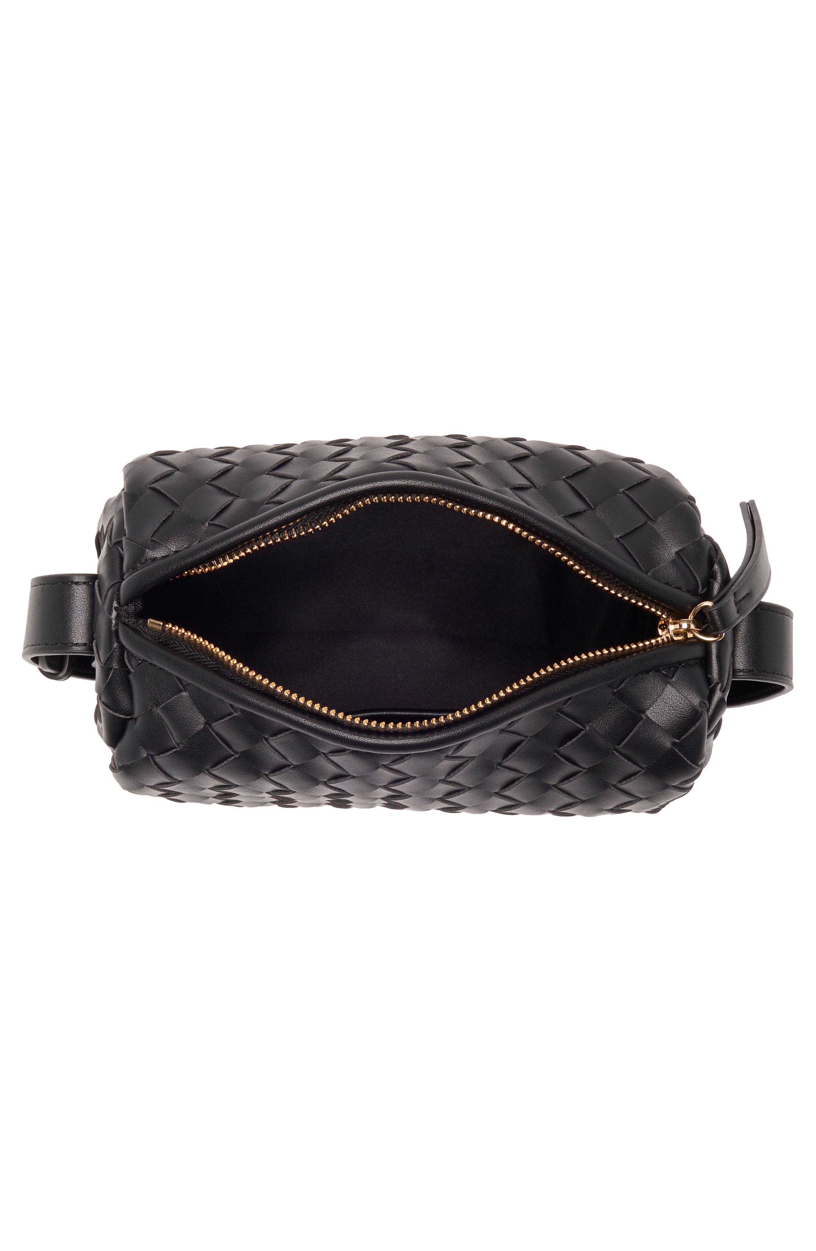 URBAN EXPRESSIONS HANDBAGS Diamond Weave Crossbody Bag, Alternate, color, Black