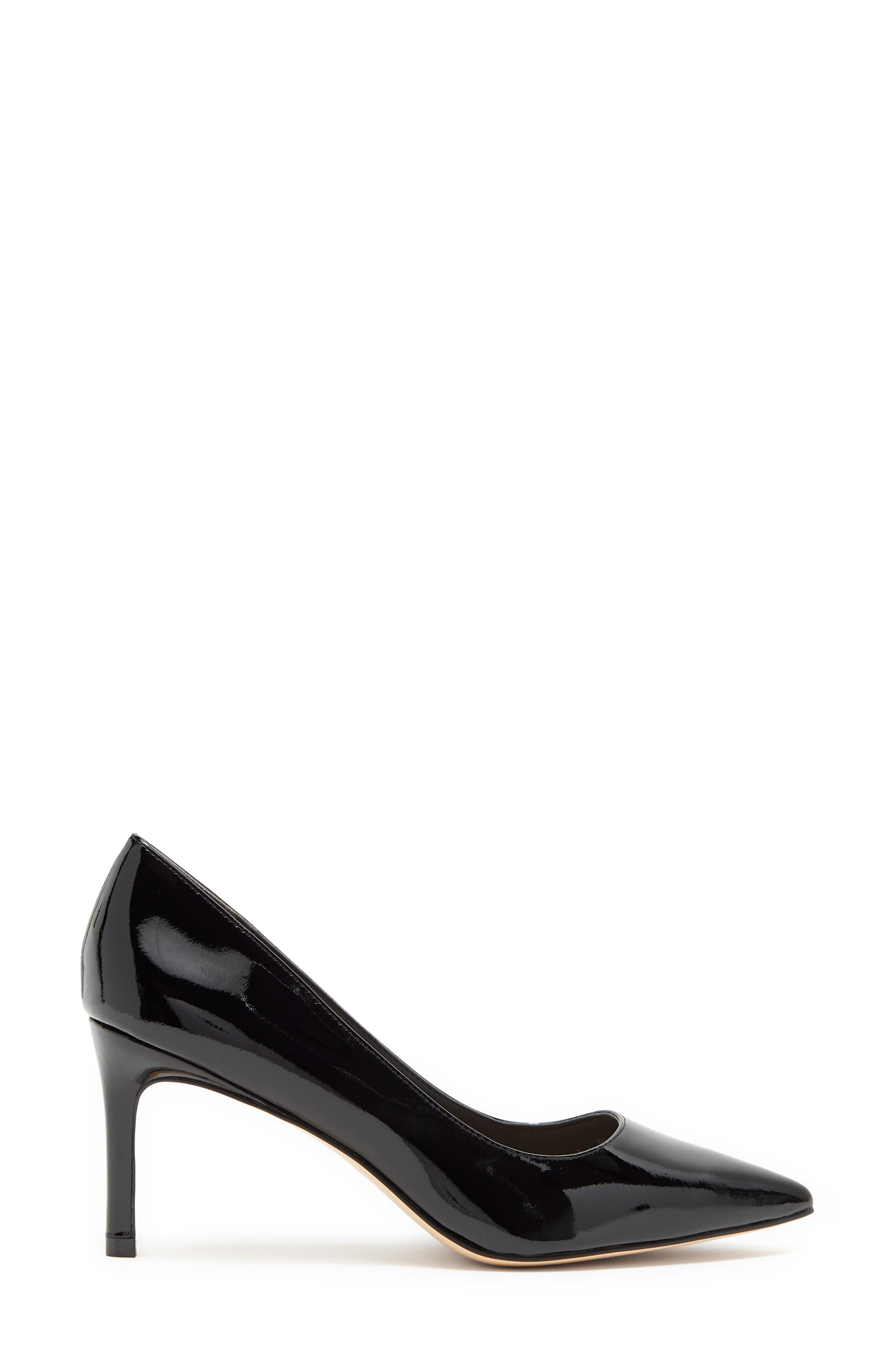 Stuart Weitzman Leigh 75 Pointed Toe Pump, Alternate, color, Black