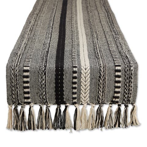 Braided Stripe Jacquard Table Runner