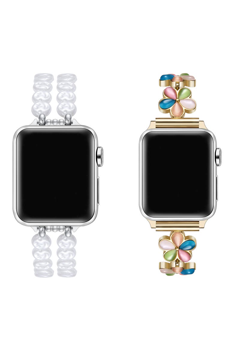 2-Pack June & Eloise Assorted Apple Watch® Watchbands, Alternate, color, ASSORTED