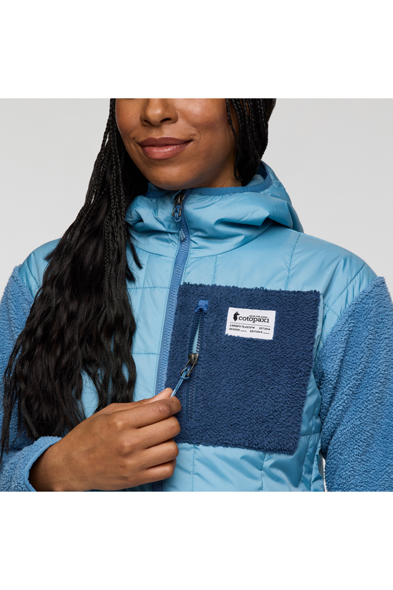 Trico Hybrid Hooded Jacket - Women's, Alternate, color, Fjord