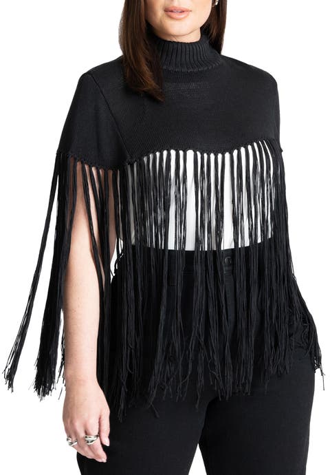 Fringe Half Sweater (Plus Available)