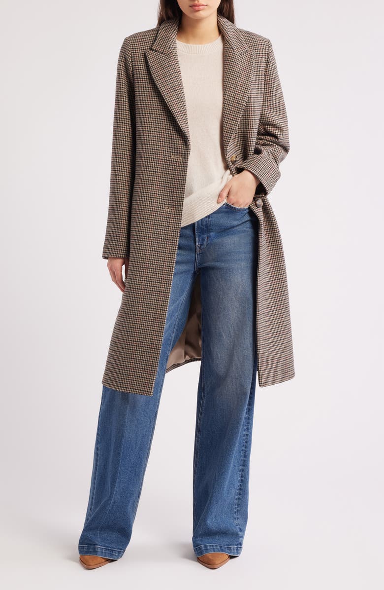 Lauren Ralph Lauren Houndstooth Coat, Main, color,