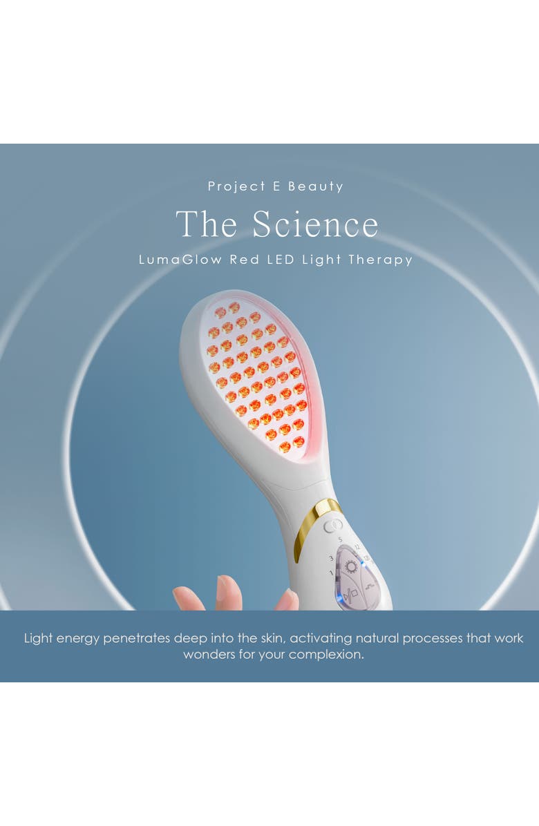 Project E Beauty LumaGlow Red LED Light Therapy Wand, Alternate, color, White