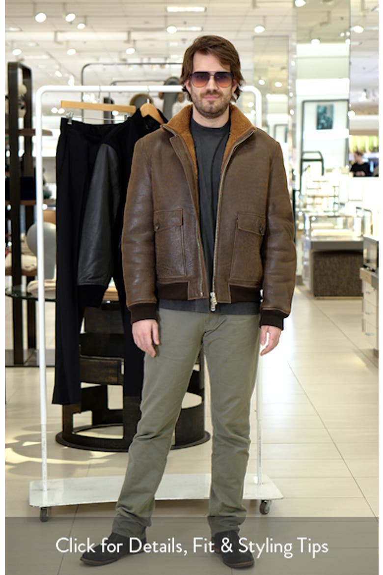 Peveral Genuine Shearling Lined Leather Jacket video