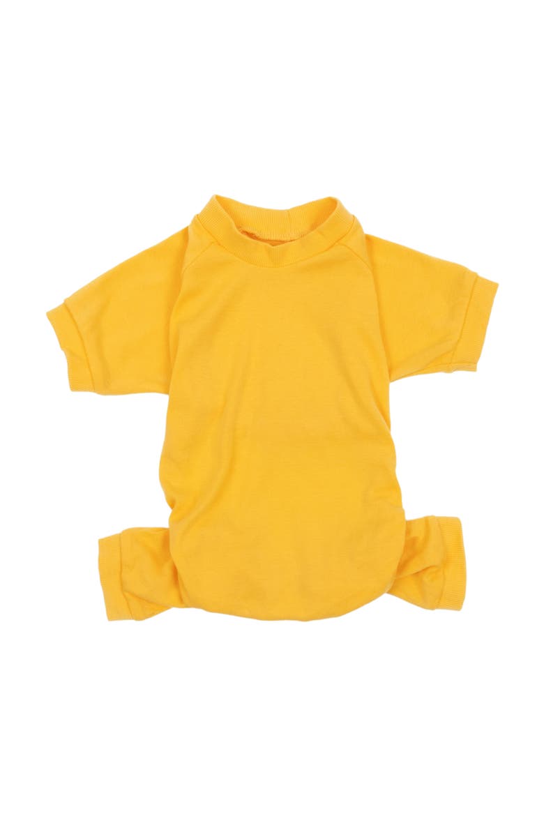Dog Cotton Solid Matching Family Pajamas, Alternate, color, Yellow