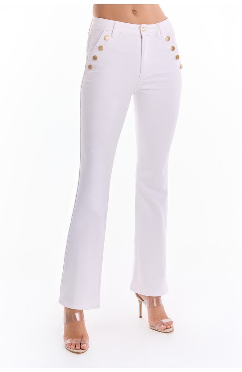 The Noli Shop Allegra Bootcut Jean, Alternate, color, White