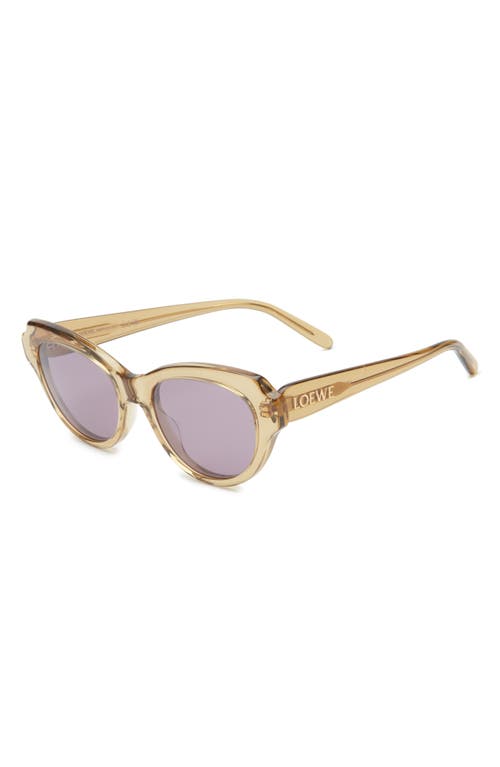 Loewe Slim 53mm Round Sunglasses
