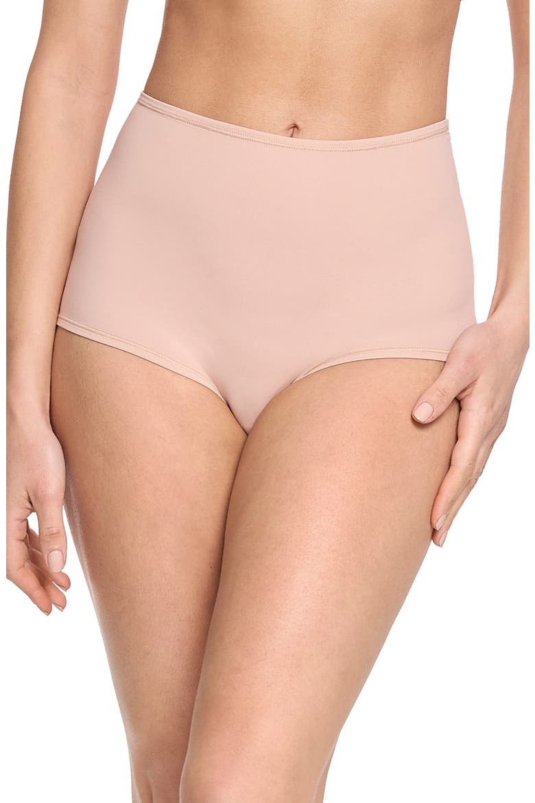 YourFit™ Assorted 3-Pack High Waist Briefs, Alternate, color, ALMOND MILK BROWN