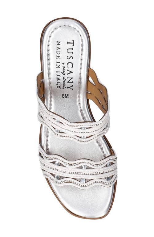EASY STREET EASY STREET SELVA PLATFORM WEDGE SLIDE SANDAL