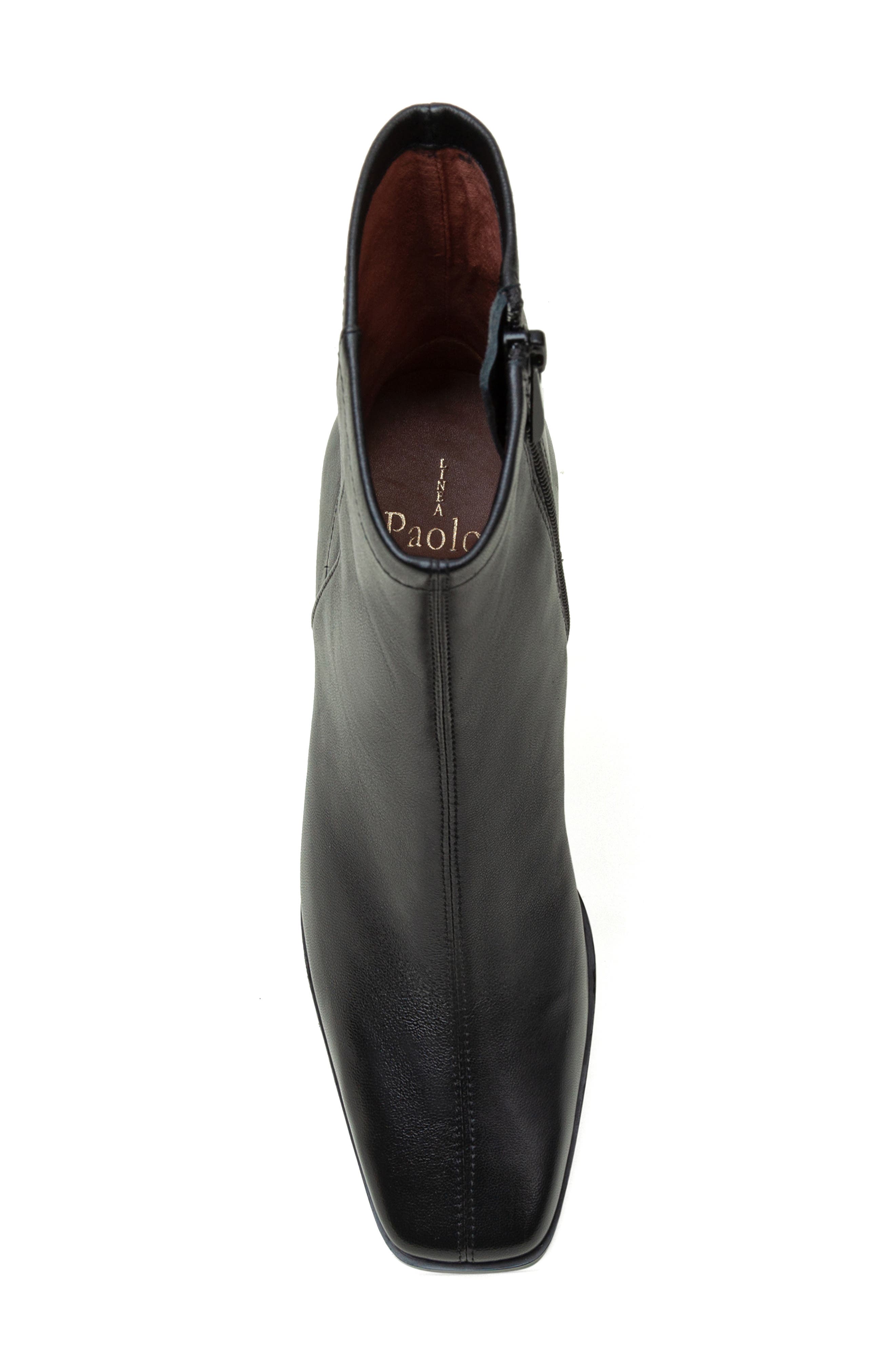 Linea Paolo Saylor Square Toe Boot, Alternate, color, Black