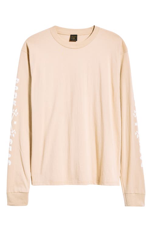 Dark Seas Wreckage Long Sleeve Cotton Top In Neutral