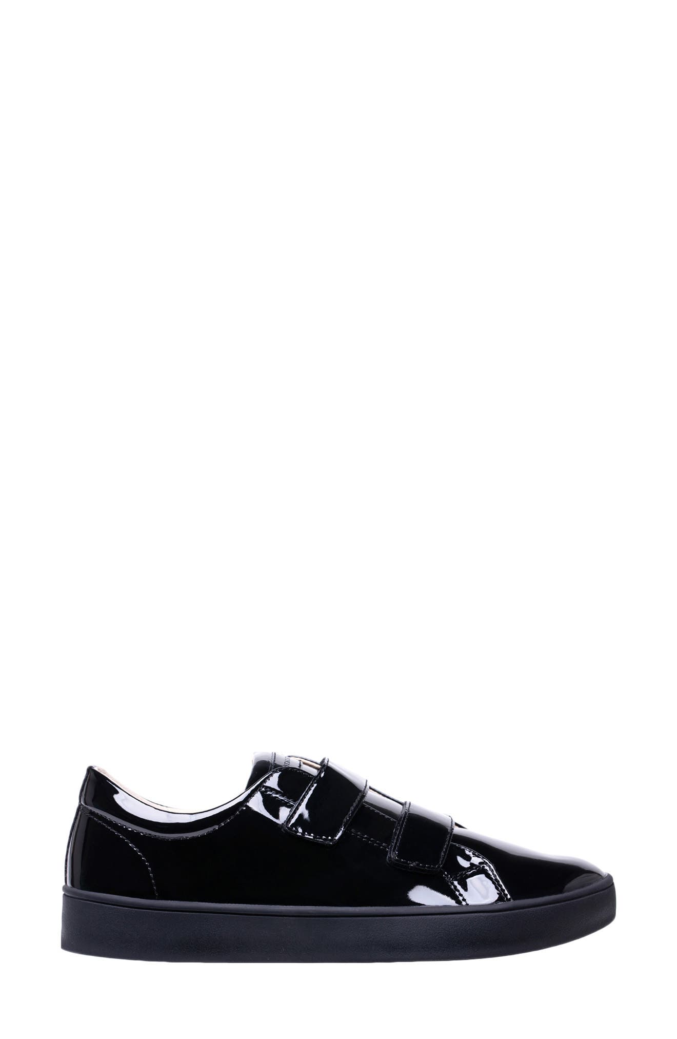 Malibu Bella Faux Leather Sneaker, Alternate, color, BLACK