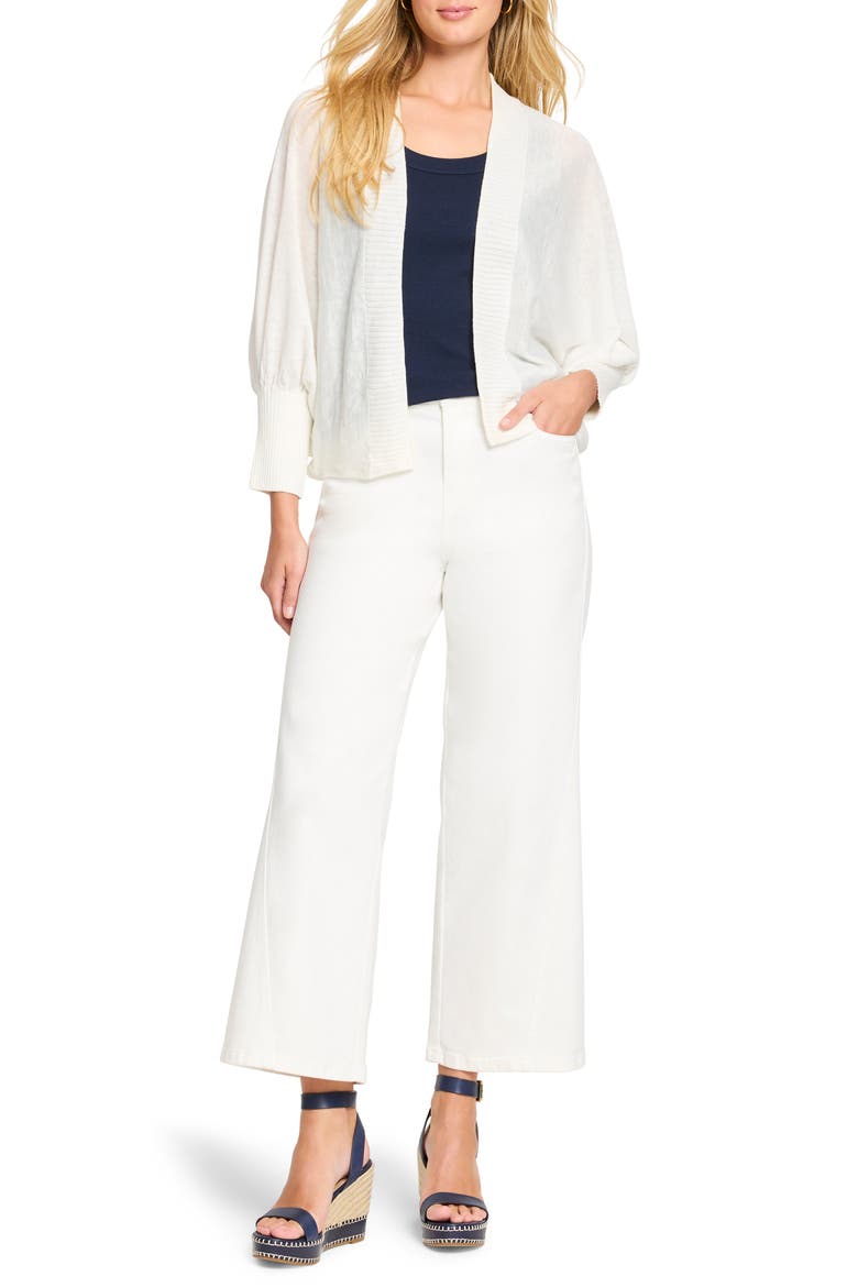 Crush Open Front Cardigan, Alternate, color, CLASSIC CREAM