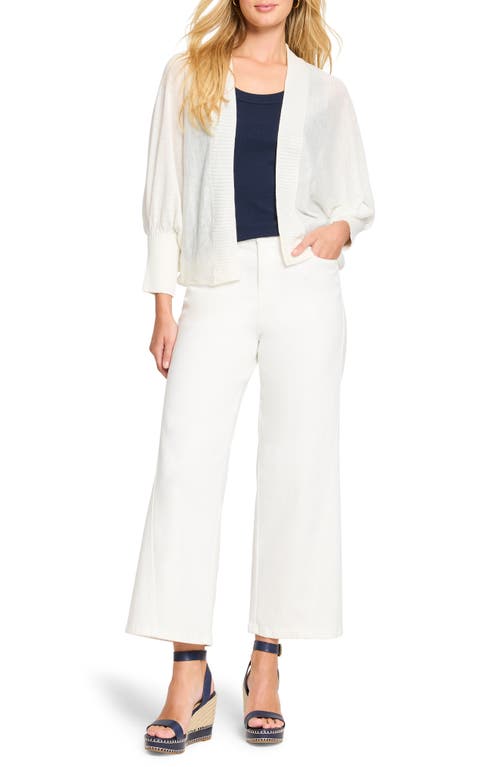 Nic + Zoe Nic+zoe Crush Open Front Cardigan In Classic Cream