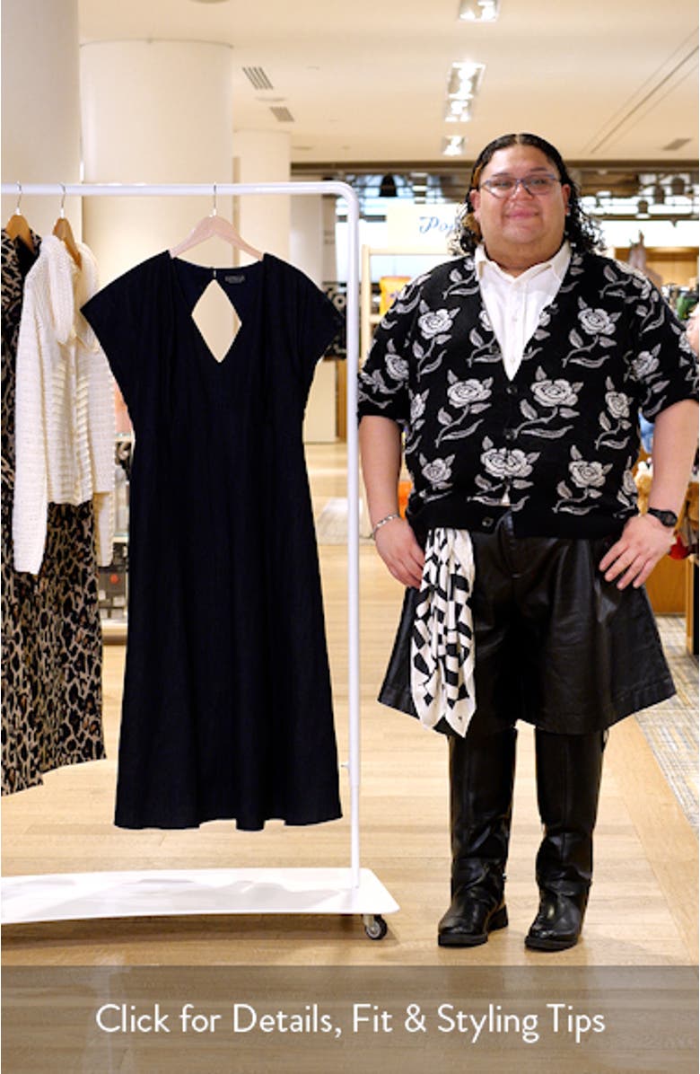 Abbie Fit & Flare Cotton Midi Dress, sales video thumbnail