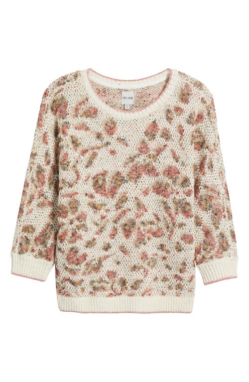 Nic + Zoe Nic+zoe Pattern Play Sweater In Neutral
